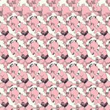 Intricate Lattice Featuring Interlocking Petal Shapes and Scrollwork(Pink)