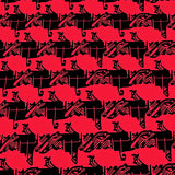 Classic Nordic Buffalo Check Interlocking Festive Style(Red)