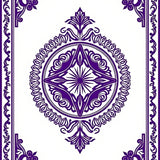 Boho Medallion Ornate Vintage Heirloom Treasure Jewel(Purple)