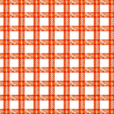 Traditional Tartan Grid with Vibrant Seasonal Colors(Orange)