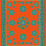 Classical Botanical With Artisan Embellishments (Orange) - ODIKA