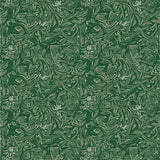 Classic Evergreen Branches Interwoven with Delicate Snowflake Embellishments(Green)