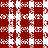 Buffalo Checkered Tartan with Nordic Snowflake Motifs(Red)