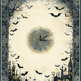 Haunted Manor Eerie Victorian Gothic Decor with Spectral Designs(Gray)