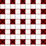 Farmhouse Gingham Grid with(Red)