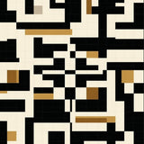 Reversible Geometric Patio Area for Deck and Spaces(Beige)