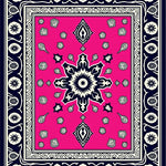 Medallion Mosaic with Intricate Border Design (Pink) - ODIKA