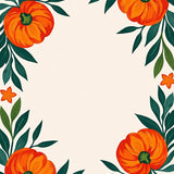 Autumn Harvest Botanical Pathway Embellishment(Orange)