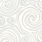 Positano Elegant Swirl Contemporary Medallion Artistry(White)