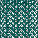 Modern Interlocking Vine Lattice Floral (Green)