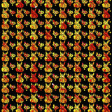 Rustic Summer Blossom Motif(Red)