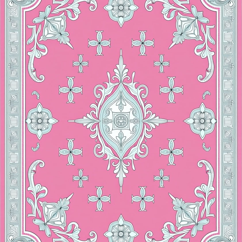 Scroll Medallion Symphony (Pink) - ODIKA