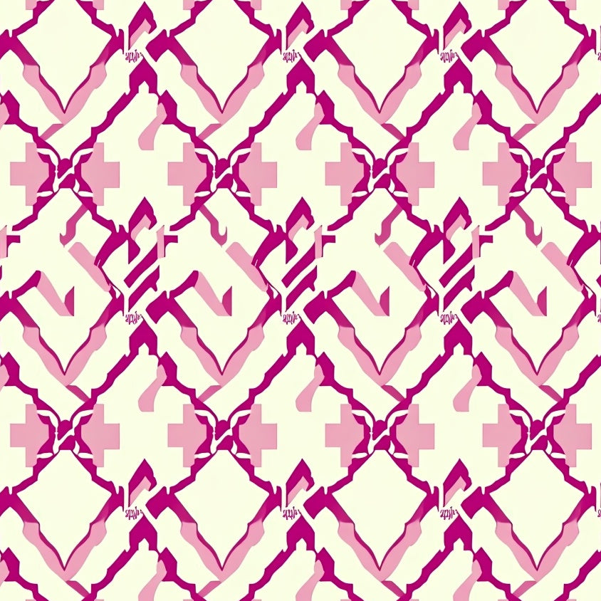 Lattice with Intersecting Grid Framework (Pink) - ODIKA