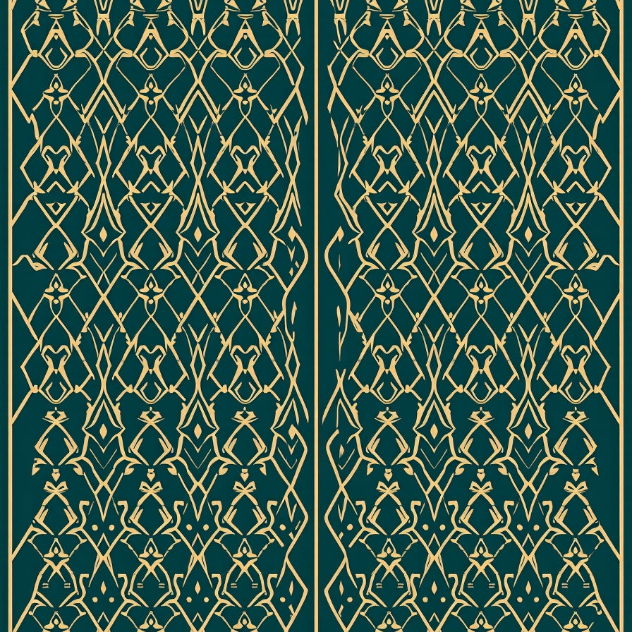 Elegant Interlocking Lattice Contemporary Stylish (Green) - ODIKA