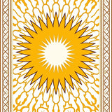 Sunburst Lattice Frieze Medallion(Yellow)