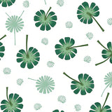 Exotic Monstera Frond Elegant Botanical Illustration Arrangement(Green)