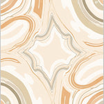 Natural Abstract Marbled Swirl Modern Luxury Statement (Beige) - ODIKA
