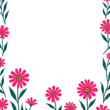 Enchanting Meadow Botanical Symmetrical Fade Resistant Decorative(Pink)