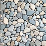 Modern Area with Pebble Stone Aesthetic in Elegant Neutral Shades(Gray)