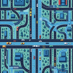 Educational Race Track Play for Toddlers(Blue) - ODIKA