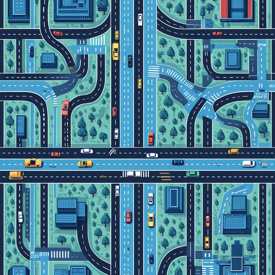 Educational Race Track Play for Toddlers(Blue) - ODIKA