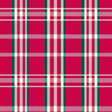 Classic Tartan Plaid with Interlocking Festive Stripes(Red)