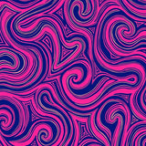 Abstract Swirl Motif Modern Artistic Dense Contemporary Floor Covering (Pink)