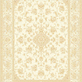 Whisper Bloom Beige Area Elegant Vintage Floral Cottage(Beige)
