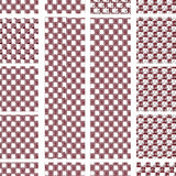 Checkered Design with Alternating Textural Blocks(Red)