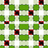 Yuletide Celebration Plaid with Cheerful Gingham Mosaic(Green)