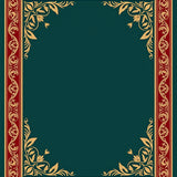 Vintage Botanical Jewel Tapestry(Red)