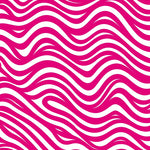 Retro Chevron Waves Graphic Contemporary (Pink) - ODIKA
