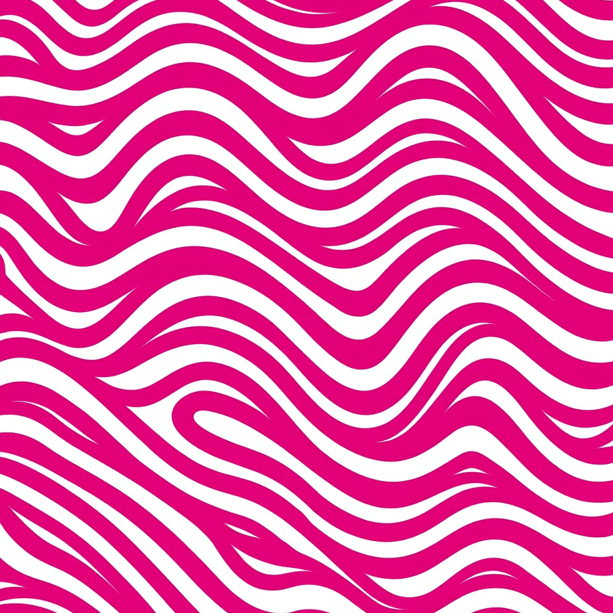 Retro Chevron Waves Graphic Contemporary (Pink) - ODIKA