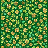 Playful Whimsical Shamrock Illustrations(Green)