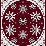 Enchanted Frosty Wonderland Accent(Burgundy)