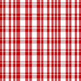 Rustic Gingham Design Showcasing Crisp Contrasting Squares(Red)