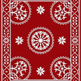 Festive Medallion with Ornate Seasonal Arrangements(Red)