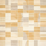 Abstract Checkered Weave Area – Warm Beige Textured(Beige)