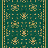 Botanical Mosaic Interlocking Leaves with Contemporary Flair(Green)