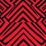 Cane Stripe Chevron with Whimsical Holiday Accents(Red)