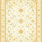 Ethereal Beige Runner for Hallway Central Asian Style(Beige)