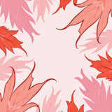 Abstract Watercolor Brushstroke Art with Flowing Swirls(Pink)