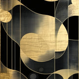 Trendy Toned Abstract Lines(Gold)