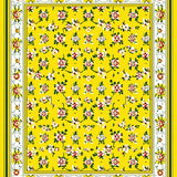Bright Yellow Vintage Blooms(Yellow)
