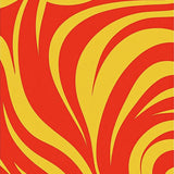 Abstract Swirl Contemporary Art Inspired Accent(Red)