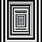 Boho Chic Black & Checkered Modern Design(Black)