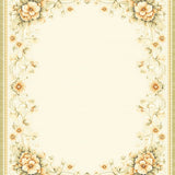 Elegant Floral Low Pile Indoor Floor Cover(Beige)