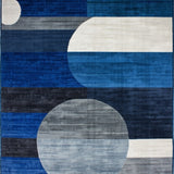 Abstract Circle Carpet(Blue)