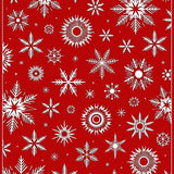 Holiday Snowflake Winter Wonderland Festive Floor(Red)