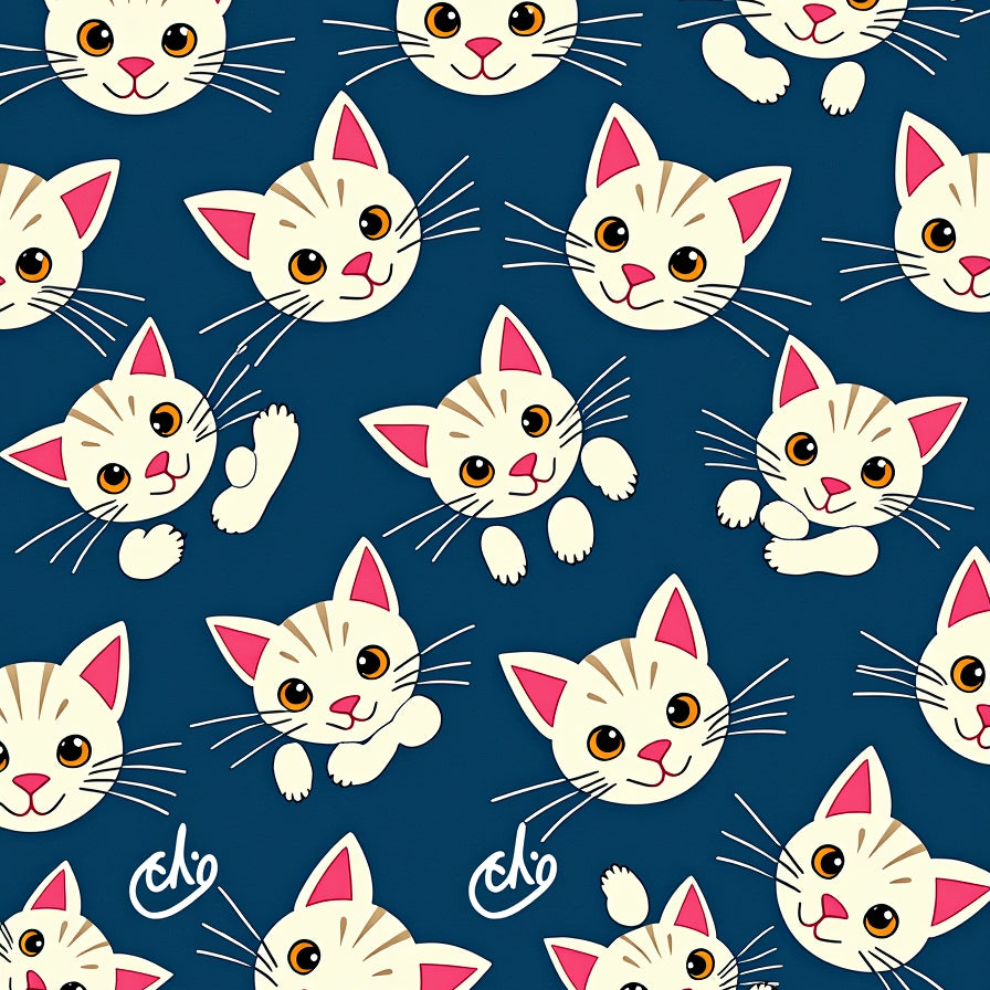 Pet Entryway with Kitten Face Guards (Blue) - ODIKA